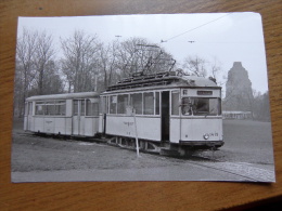Foto, Photo / TRAM / SL25 In Der Endschleife Beim Messegelande - Im Hintergrund Rechts Das Volkerschlachtdenkmal 1985 - Tram