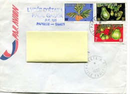 Lettre Avec Service N° 1 - 5 & 11 - Cad Papeete - R 1639 - Dienstmarken