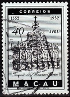 MACAU - 1952, 4º Centenário Da Morte De S. Francisco Xavier,  40 A.    D. 14 1/4   (o)  MUNDIFIL  Nº 370 - Usados