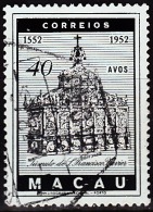 MACAU - 1952, 4º Centenário Da Morte De S. Francisco Xavier,  40 A.    D. 14 1/4   (o)  MUNDIFIL  Nº 370 - Gebraucht