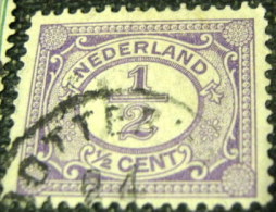 Netherlands 1899 Numeral 0.5c - Used - Oblitérés