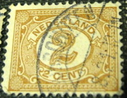 Netherlands 1899 Numeral 2c - Used - Oblitérés