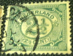 Netherlands 1899 Numeral 2.5c - Used - Oblitérés