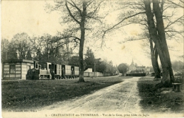 Chateauneuf En Thymerais Vue De La Gare Prise Allée Du Jaglu - Châteauneuf