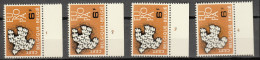 Belgie - Belgique Ocb Nr :  1194   ** MNH (zie Scan) De 4 Plaatnummers - ....-1960