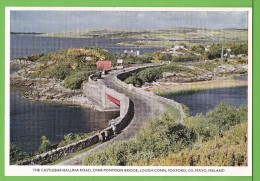 THE CASTLEBAR-BALLINA ROAD / OVER PONTOON BRIDGE / LOUGH CONN / FOXFORD / / CO. MAYO..../ Carte Vierge - Mayo