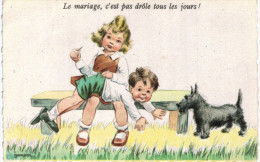 JANSER .... LE MARIAGE C EST PAS DROLE TOUS LES JOURS ... CHIEN SCOTISH - Janser