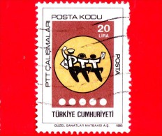 TURCHIA - USATO - 1985 - Introduzione Del Codice Postale - 20 - Vedi... - Usados