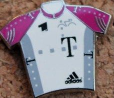 MAILLOT T MOBILE ADIDAS BLANC ET  ROSE  - CLUB - VELO - CYCLISTE - CYCLISME -   (12) - Wielrennen