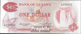 Guyana Pick-Nr: 21e Bankfrisch 1983 1 Dollar - French Guiana