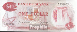 Guyana Pick-Nr: 21e Bankfrisch 1983 1 Dollar - Frans-Guyana