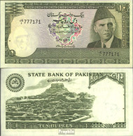 Pakistan Pick-Nr: 34 Bankfrisch 1981 10 Rupees - Pakistan