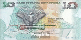 Papua-Neuguinea Pick-Nr: 9d Bankfrisch 1988 10 Kina - Papua Nueva Guinea