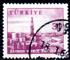 TURKEY 1959 Oil Refinery -  30k. - Purple FU - Used Stamps