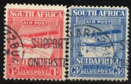 South Africa. Air Mail YT 1-2. - Nouvelle République (1886-1887)