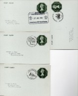 FOUR BRITISH FORCES POSTAL STATIONERY 1974 - IN CARD FORM - GOOD CONDITION - Luftpost & Aerogramme