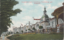 AK Liberec Reichenberg Hauptgebäude Deutsch Böhmische Ausstellung 1906 Stempel Ringelshain Rynoltice Bei Zittau Grottau - Sudeten