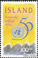 Island 837 (kompl.Ausg.) Postfrisch 1995 50 Jahre UNO - Unused Stamps