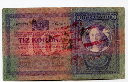 Serbie Serbia Ovp Austria Hungary Overprint  10 Kronen 1904 RARE !!! - Serbie