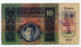 Serbie Serbia Ovp Austria Hungary Overprint  10 Kronen 1915 RARE !!! # 1 - Serbia