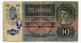 Serbie Serbia Ovp Austria Hungary Overprint  10 Kronen 1915 RARE !!! # 2 - Serbien