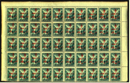 Bogenteil  -  50 X Griechenland Zwangszuschlag  -  Hilfe Für Tuberkulöse Postbeamte  -  Mi. Nr. 71** Postfrisch - Unused Stamps