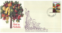 (251) Australia FDC Cover Overprinted For Barossa Valley Vintage Festival 1987 - Covers & Documents