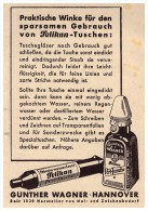 Original Werbung - 1941 - PELIKAN Tusche , Perl-Tusche , Günther Wagner In Hannover !!! - Inkwells