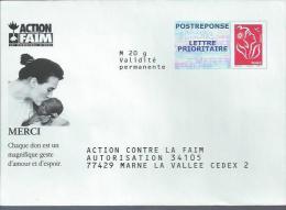 PAP Lamouche: Action Contre La Faim (08P271 Au Verso) - Prêts-à-poster: Réponse /Lamouche