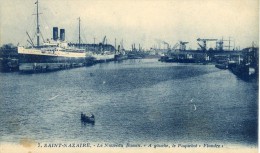 CPA 44 ST NAZAIRE LE NOUVEAU BASSIN A GAUCHE LE PAQUEBOT  FLANDRE - Saint Nazaire