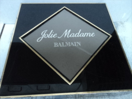 BALMAIN " JOLIE MADAME " BOITE RIGIDE  VIDE,POUR RANGER VOS TRESORS   LIRE ET VOIR!! - Miniatures Femmes (sans Boite)