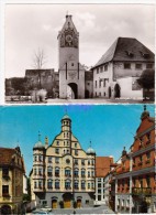 1 CPSM 9X14 + 1  CPSM 10x15   De  MEMMINGEN I. A, ULMER Tor - Rathaus - Memmingen