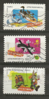 France 2009 Oblitéré Autoadhésif   N° 268 - 269 - 270   Personnages  Looney Tunes - Adhesive Stamps