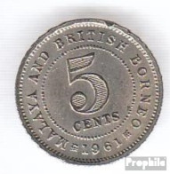 Brit. Malaya Und Nordborneo KM-Nr. : 1 1953 Vorzüglich Kupfer-Nickel Vorzüglich 1953 5 Cents Elizabeth II. - Colonies