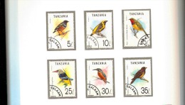 TANZANIA  SERIE COMPLETA - Colibríes