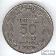 Kamerun KM-Nr. : 13 1960 Stgl./unzirkuliert Kupfer-Nickel Stgl./unzirkuliert 1960 50 Francs Antilopen - Cameroun