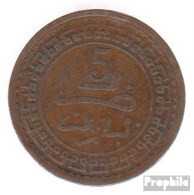 Marokko KM-Nr. : 16 1321 Schön Bronze Schön 1321 5 Mazunas Kreis - Marokko