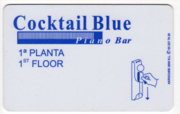 CLEF D´HOTEL COCKTAIL BLUE Piano Bar - Tarjetas-llave De Hotel