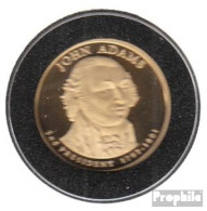 USA KM-Nr. : 402 2007 S Polierte Platte Kupfer, Nickel-Me Plattiert Polierte Platte 2007 1 Dollar John Adams - 2007-…: Presidents