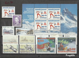 Dänemark - Grönland 1994 Postfrisch Kompletter Jahrgang In Sauberer Erhaltung - Annate Complete