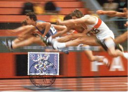 SUISSE. N°1243 De 1986 Sur Carte Maximum. Athlétisme. - Légumes