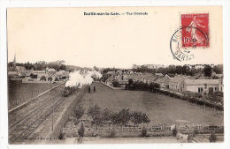 CPA Ruillé Sur Le Loir Vue Générale Train Locomotive Vapeur  SNCF  72 Sarthe - Loue