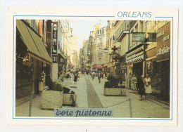 Loiret - 45 - Orléans Rue De Bourgogne Animée Voie Pietonne , Pharmacie , Horlogerie ... - Orleans