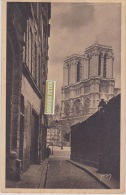 PARIS Notre Dame Vue De La Rue Saint Julien Le Pauvre  (pour Caporal Simon 23-4-1927) - Notre-Dame De Paris
