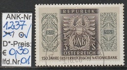 27.5.1966 - SM  "150 Jahre Österr. Nationalbank" -  O Gestempelt - Siehe Scan  (1237o 01-12) - Gebraucht