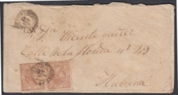 PREFI-326 CUBA. ESPAÑA SPAIN. MARITIME MAIL. 1868. SOBRE CON CONTENIDO DE  MOSENDE, GALICIA, A LA HABANA. - Prefilatelia