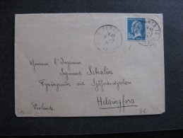 Pas 36 -TB Enveloppe Affranchie Avec N° 181  ;  De Paris Pour La Finlande ( 02/ 02 / 1927 ). - 1921-1960: Modern Tijdperk