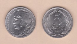 SPAIN / SECOND REPUBLIC Segunda República  (1.931 / 1.939)  5 CÉNTIMOS  1.937  IRON  KM#752  UNC-   DL-11.208 - 5 Centesimi