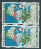 [07] Variété : N° 1794 Saint-Florent Vert Pâle Au Lieu De Vert Foncé +  Normal  ** - Unused Stamps