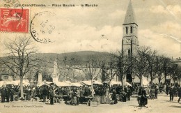 CPA 30 LA GRAND COMBE PLACE BOUZAS LE MARCHE1908 - La Grand-Combe